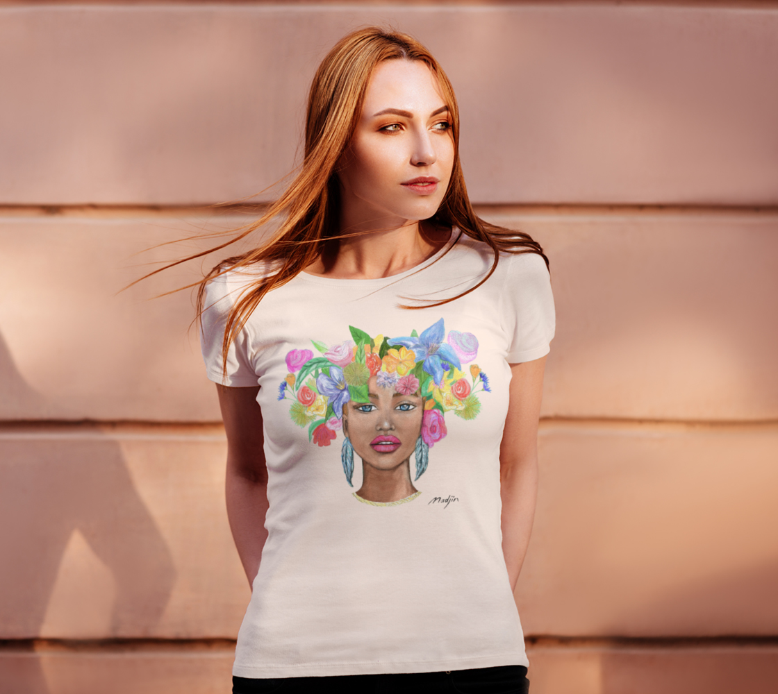 Femme plume au collier, Tee-shirt