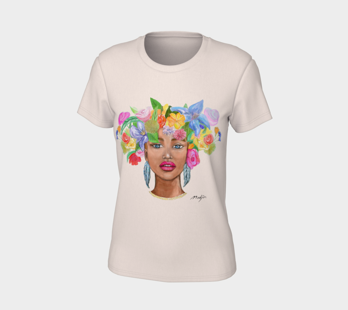Femme plume au collier, Tee-shirt