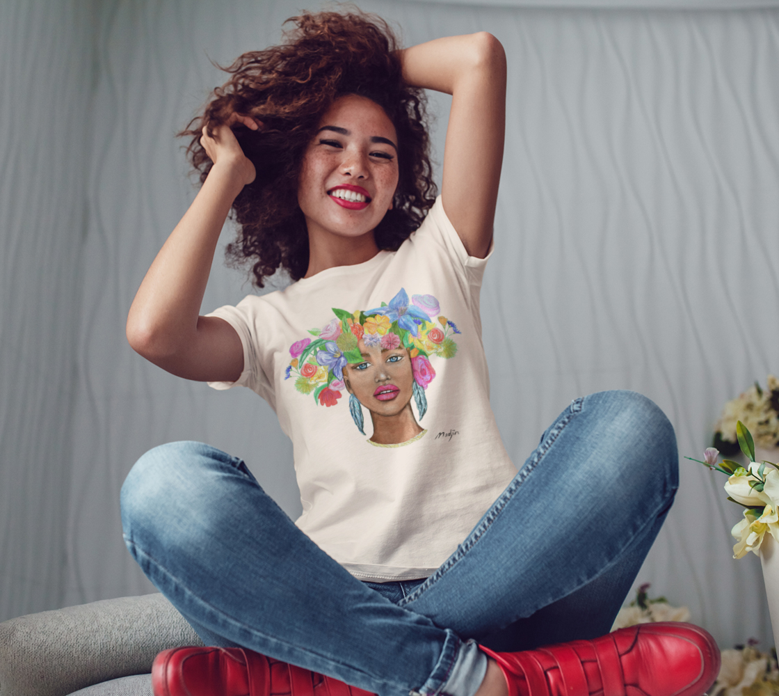 Femme plume au collier, Tee-shirt