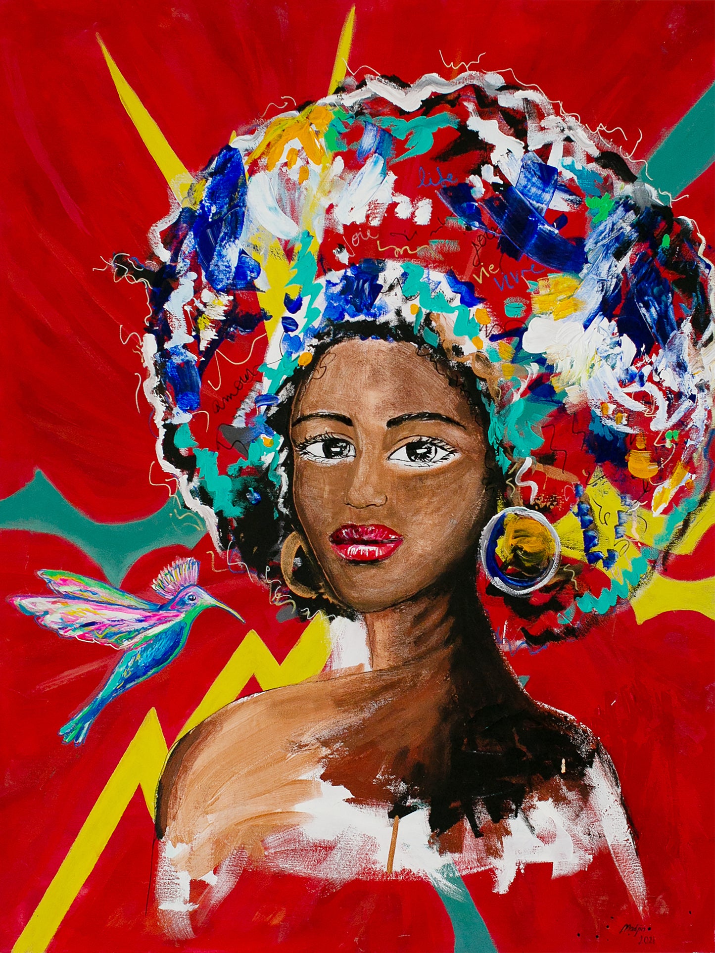 Femme colibri, Oeuvre originale