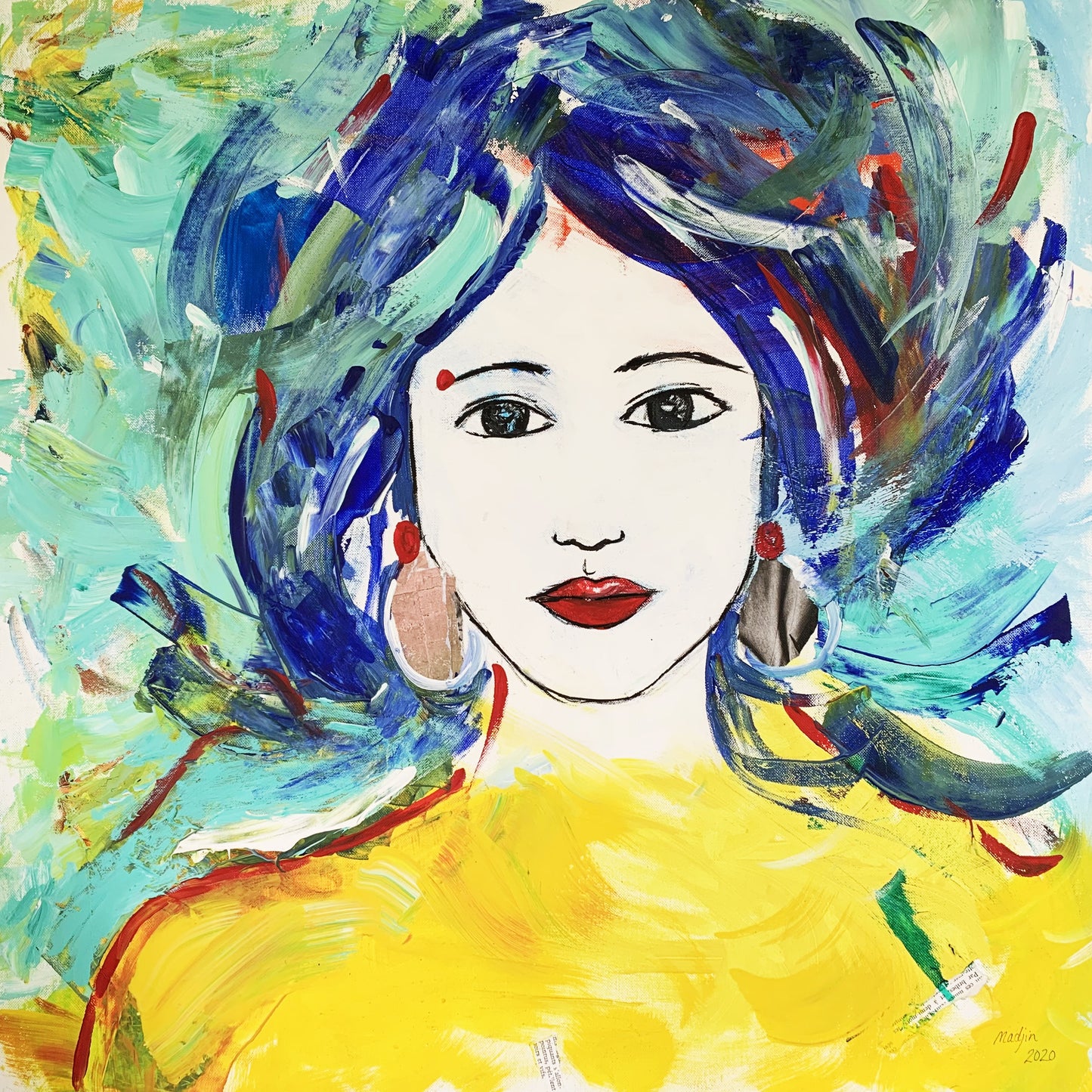 Femme en jaune, Oeuvre originale